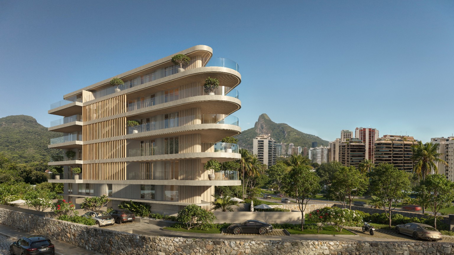 Vista Joá em São Conrado com arquitetura contemporânea